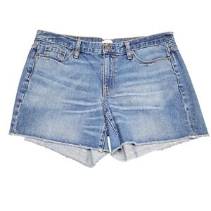 J CREW Denim Cutoff Jean Shorts 31 Blue Cutoff Casual Classic Minimal Beach Pool